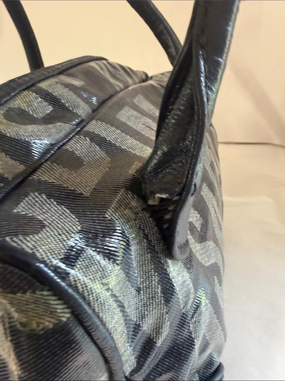 Denim  Logo Satchel - Picture 8 of 8